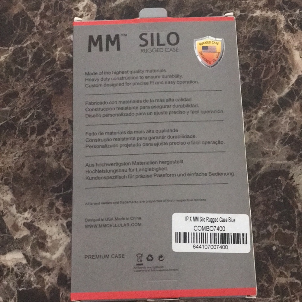 SILO RUGGED CASE FOR IP X Tempered Glass Screen Protector included - Picture 2 of 6